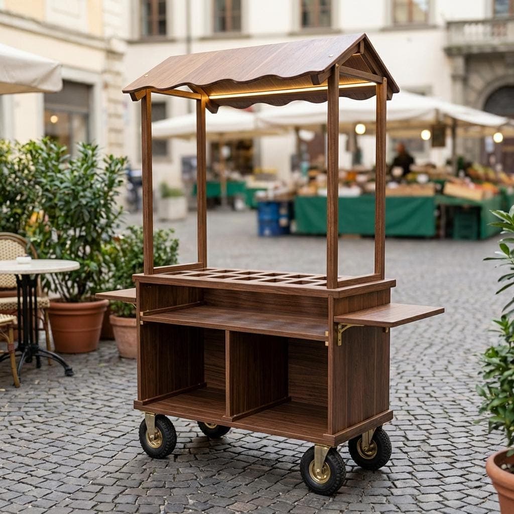 DIY Mobile Food Cart Plans — Finished build photo