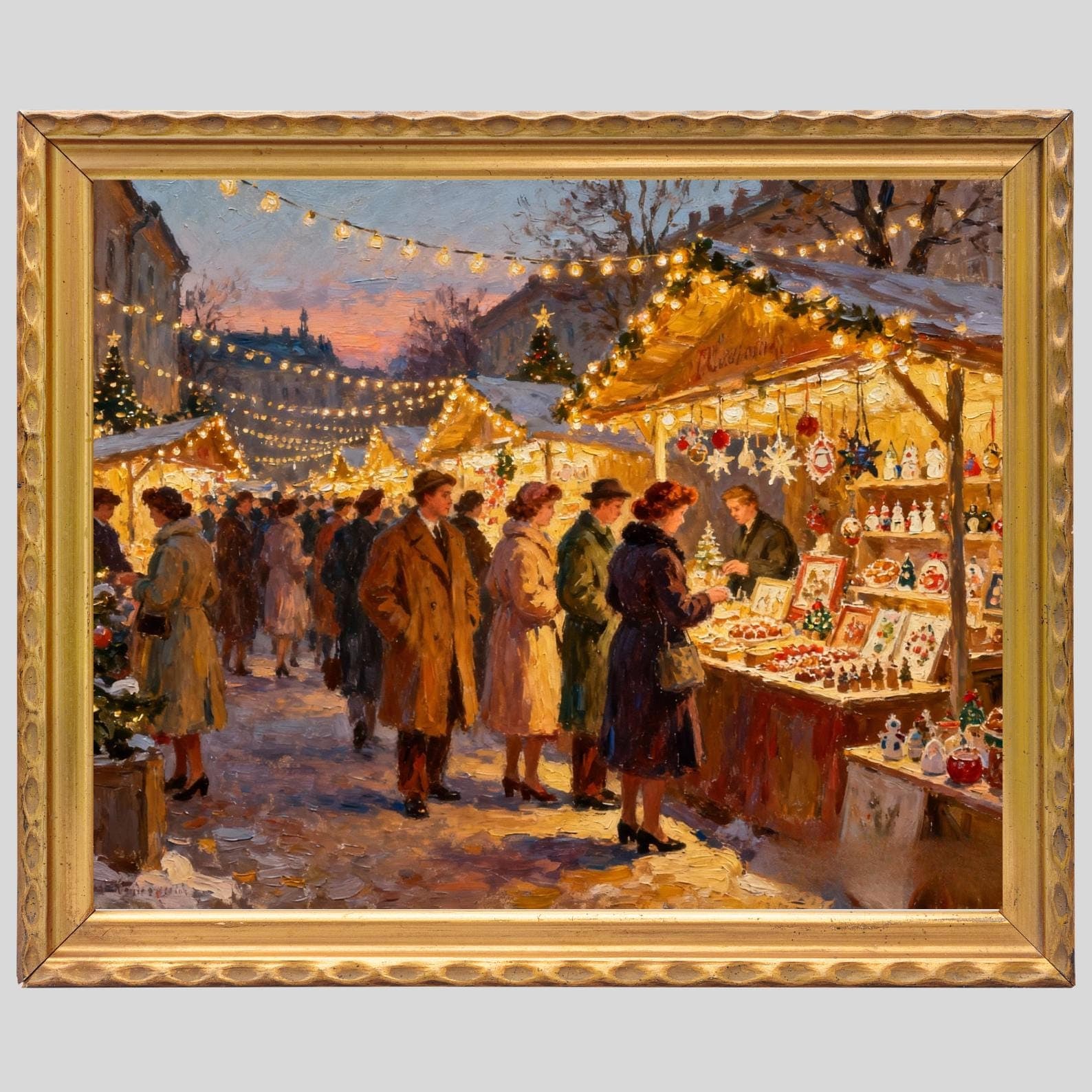 Vintage Christmas Prints Bundle — Dimension diagram