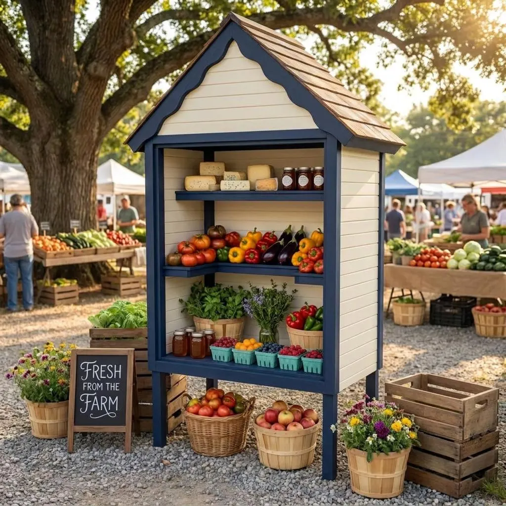 DIY Farmstand Plans — Step-by-Step DIY Woodworking Plans PDF Blueprint