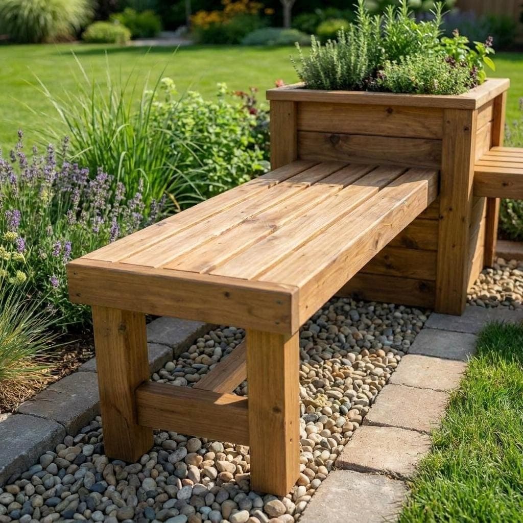 L Shaped Corner Bench Plans — Cut list and material detail