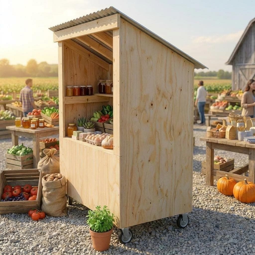 DIY Farmstand Plans — Material and lumber overview