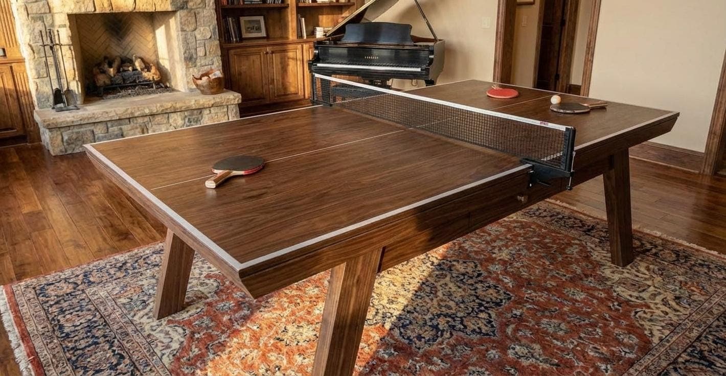 DIY Outdoor Ping Pong Table Plans — 3D exploded assembly view