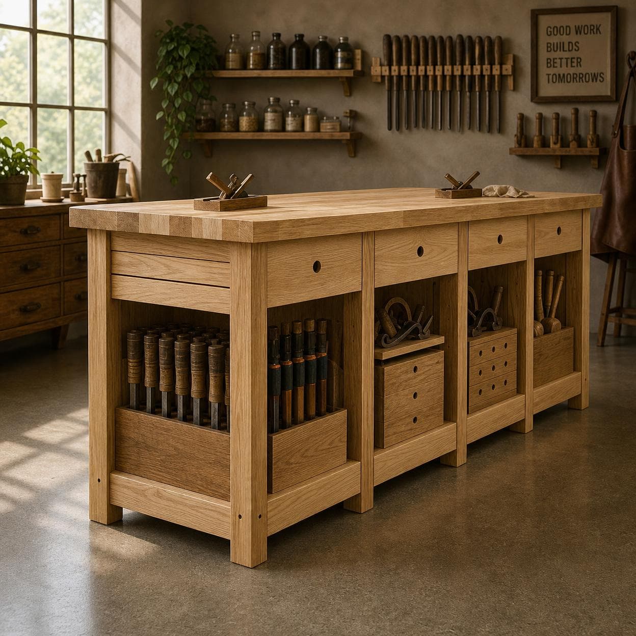 Modular Workbench Plans — Cut list and material detail