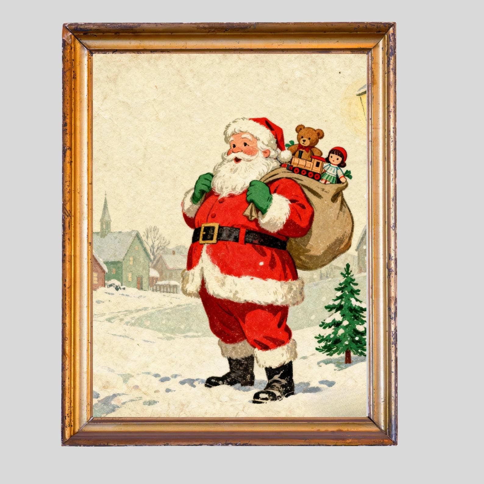 Vintage Christmas Prints Bundle — Cut list and material detail