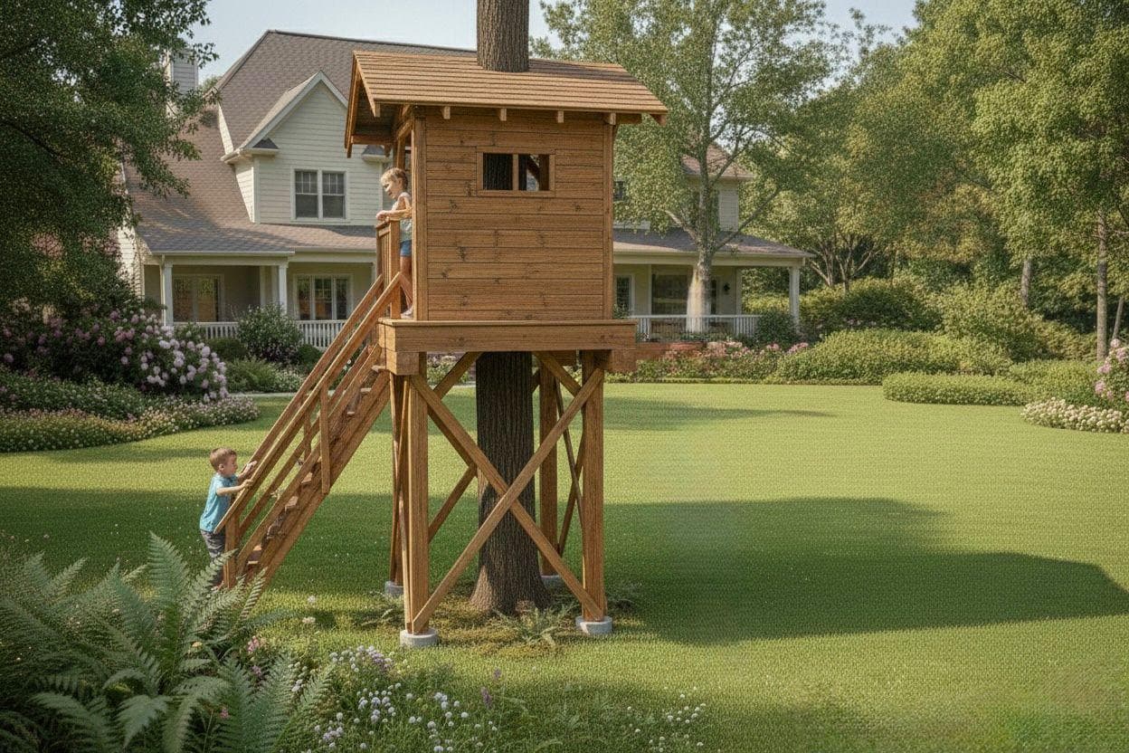 Treehouse Plans PDF — Dimension diagram