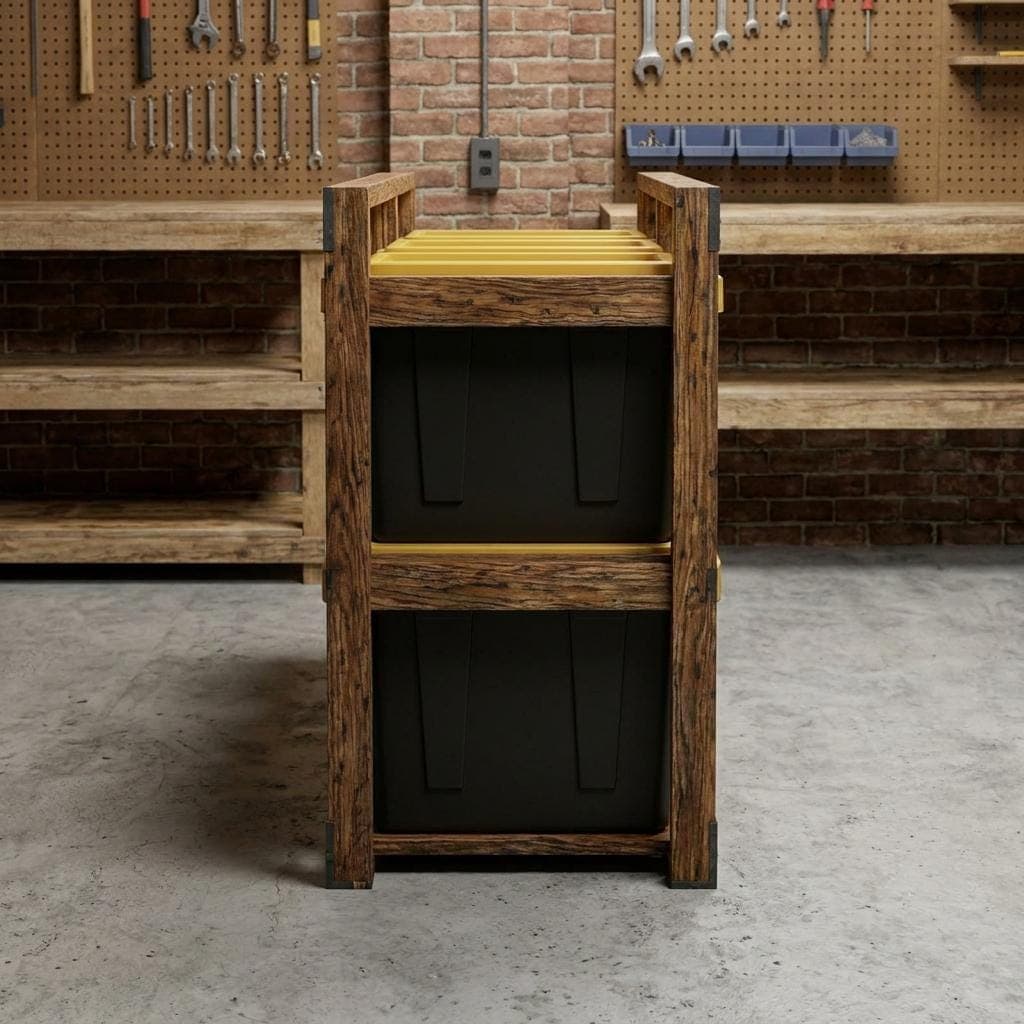 DIY 27 Gallon Tote Rack Plans — Material and lumber overview