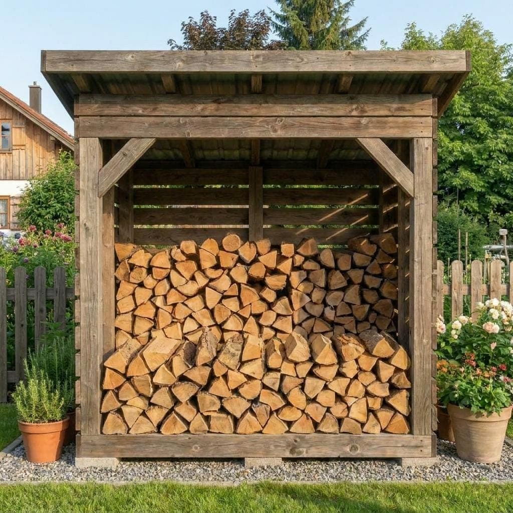 Modern Firewood Shed Plan — Step-by-Step DIY Woodworking Plans PDF Blueprint