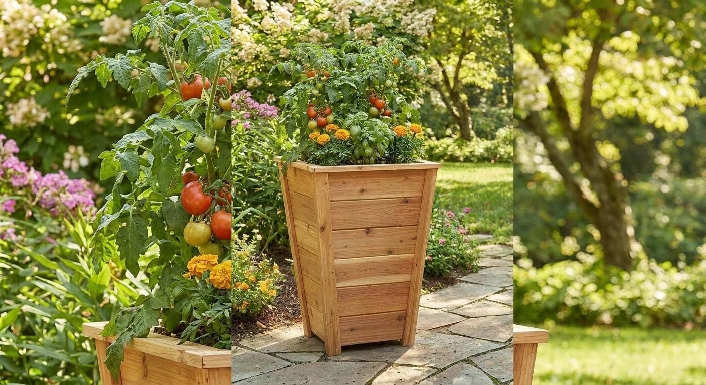 DIY Planter Box Plans — 3D exploded assembly view