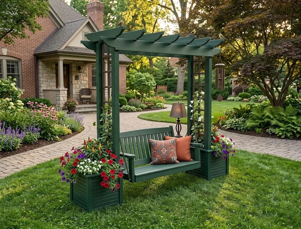 DIY Pergola Swing Chair Plans — Step-by-Step DIY Woodworking Plans PDF Blueprint