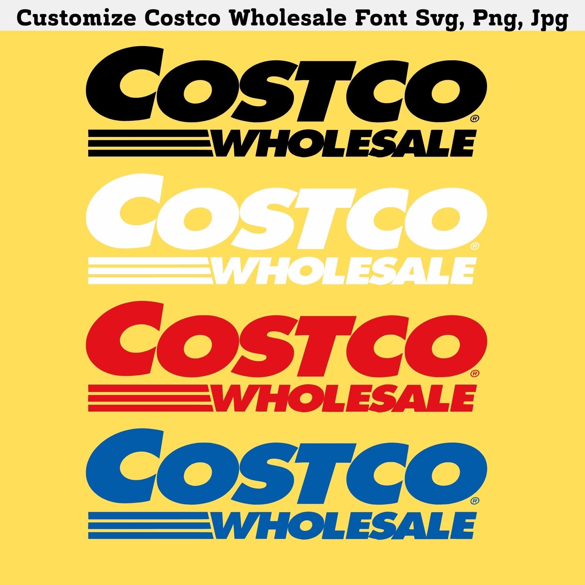 Customizable Costco Font SVG Pack — 3D exploded assembly view