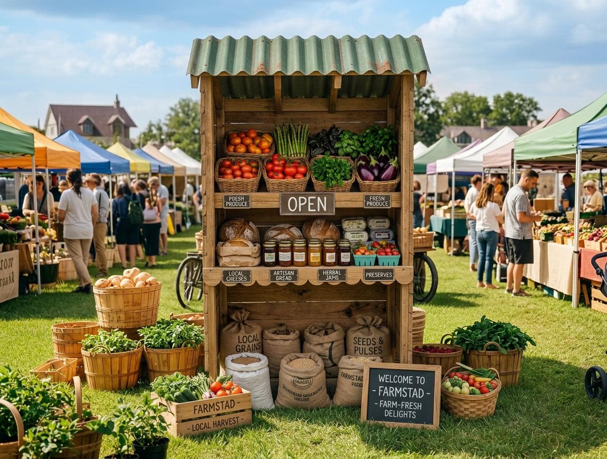 DIY Wooden Farm Stand Plans PDF — PDF Woodworking Blueprint DIY Plans