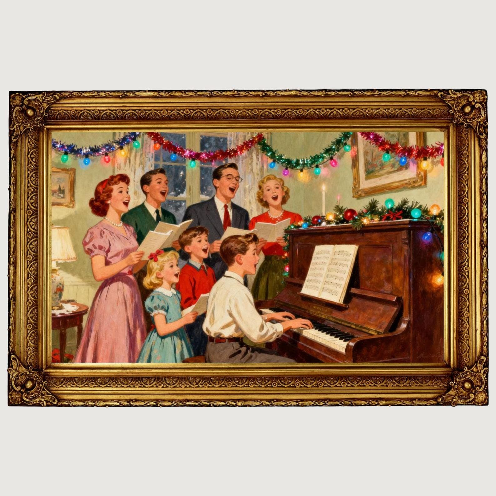 Vintage Christmas Art — Finished build photo