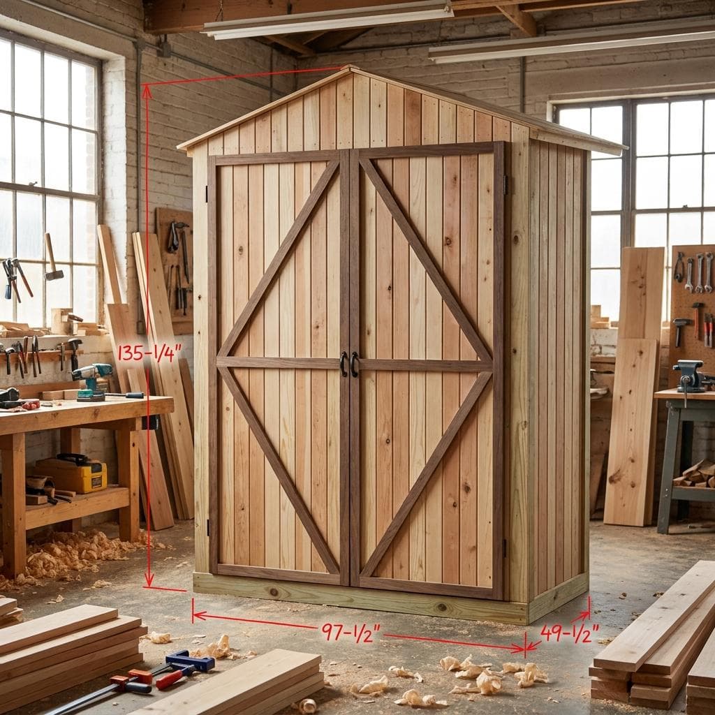 DIY Farmstand Plans — Step-by-step 3D assembly diagram