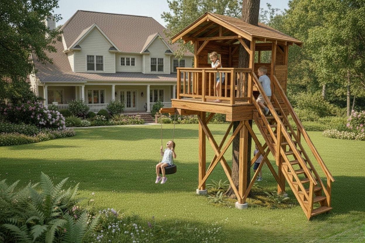Treehouse Plans PDF — Blueprint close-up detail