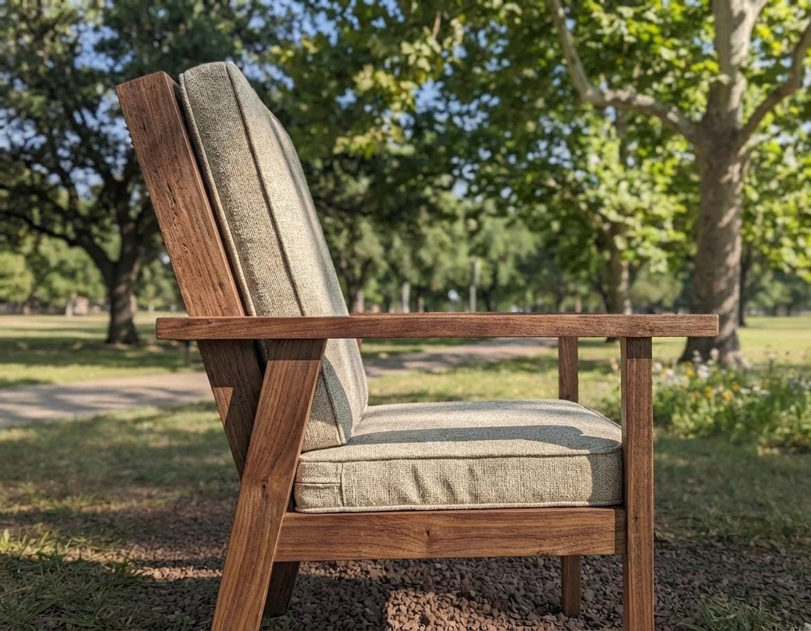 DIY Outdoor Lounge Chair Plans — Material and lumber overview