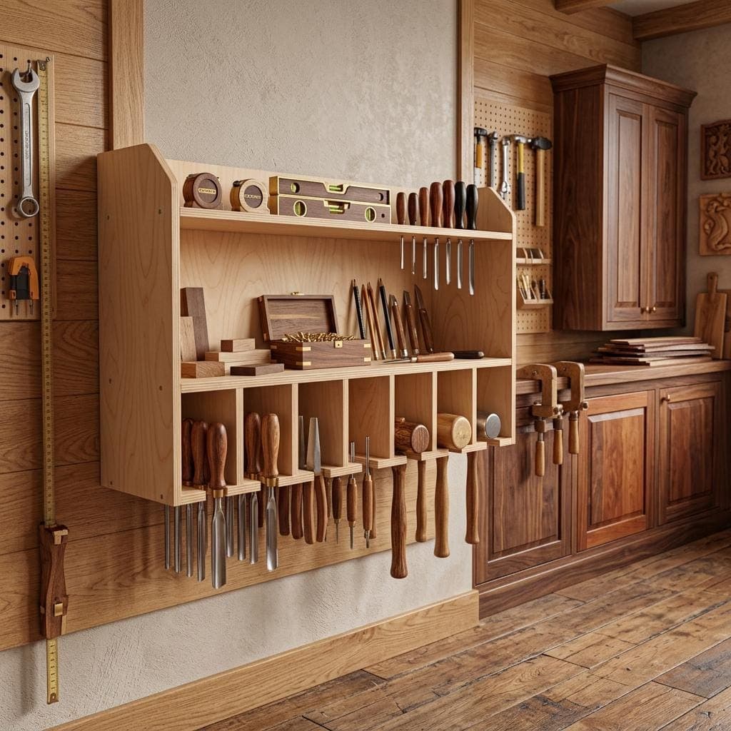 DIY Cordless Drill Storage Plans — Cut list and material detail