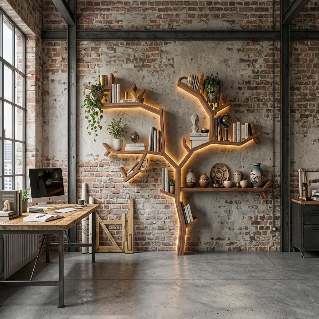 DIY Tree Bookshelf & Bookcase Plans — Material and lumber overview
