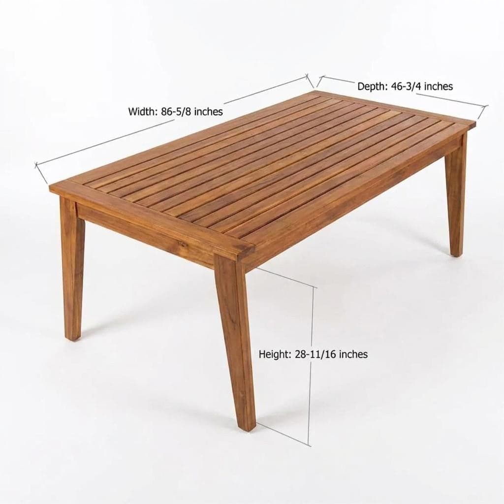 Outdoor Dining Set Plans — 3D exploded assembly view
