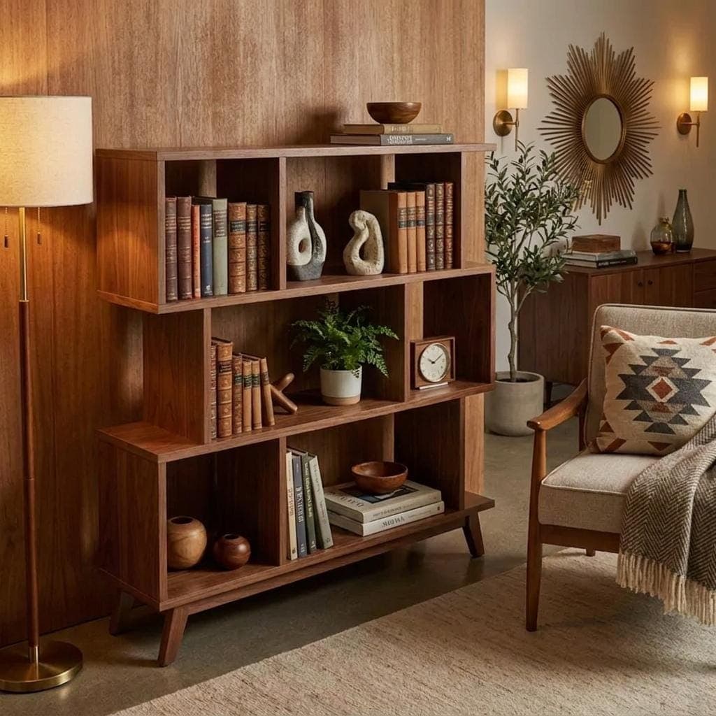 Mid-Century Modern Bookshelf Plans — Step-by-Step DIY Woodworking Plans PDF Blueprint