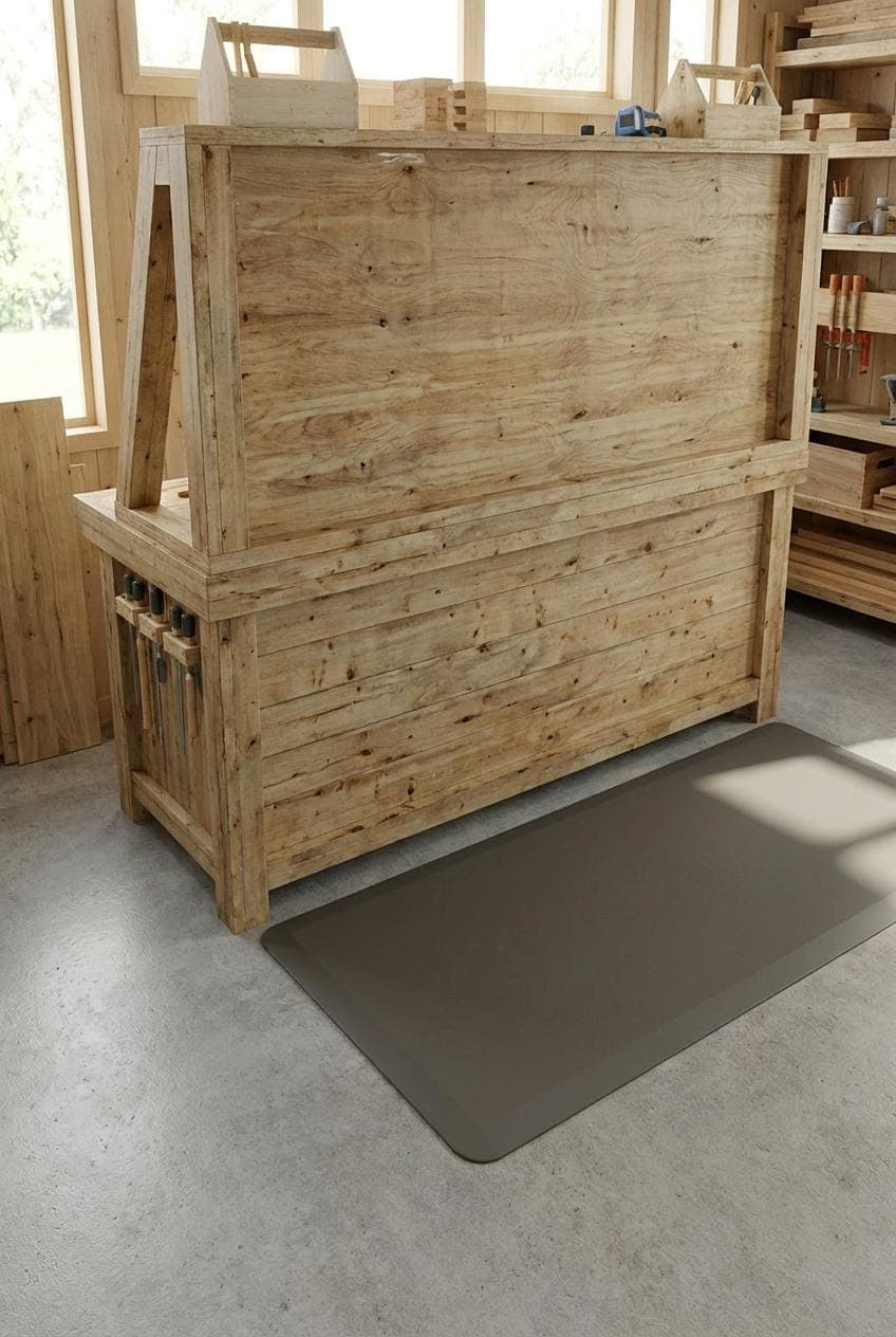 DIY Workbench Plans — Blueprint close-up detail