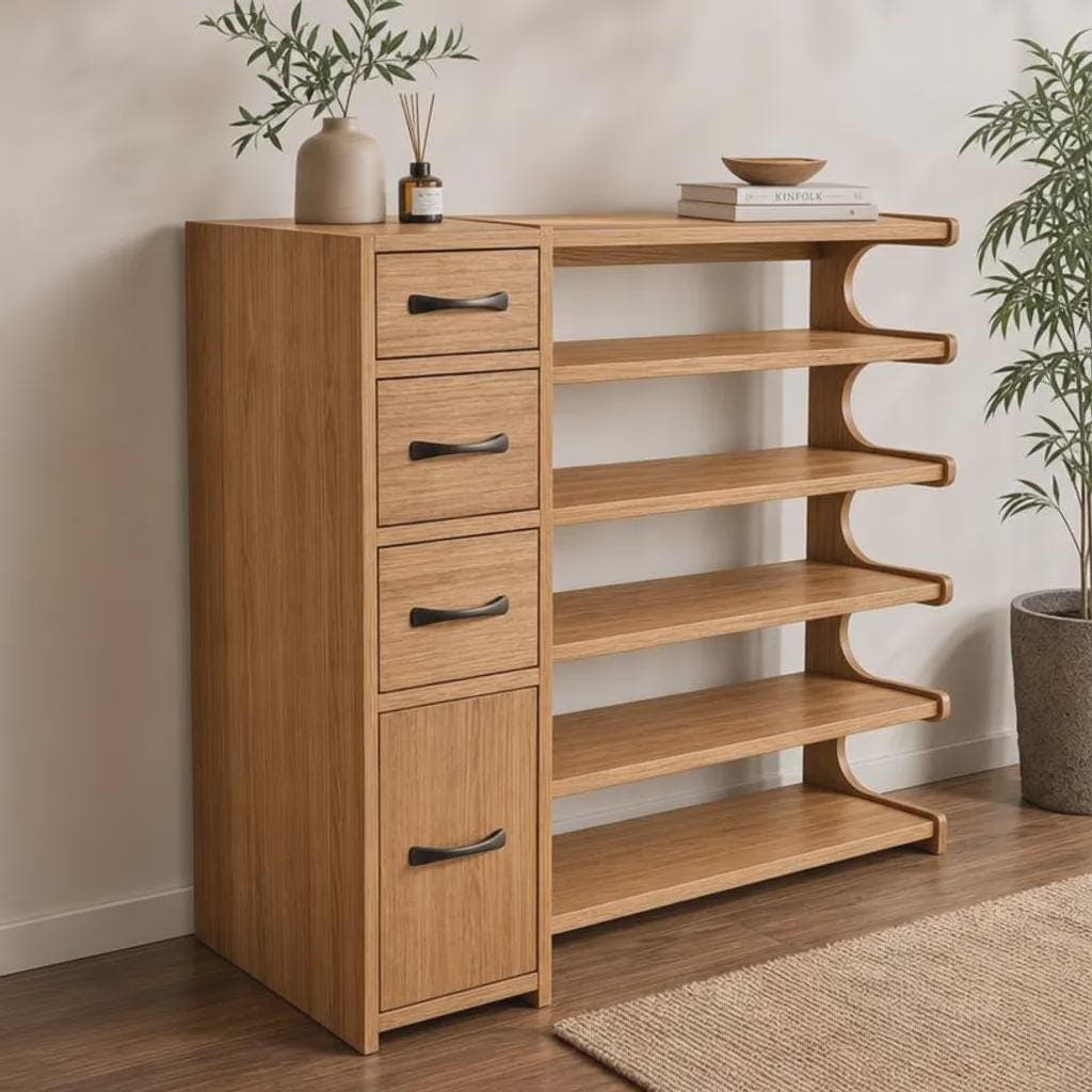 DIY Shoe Cabinet Plans — Step-by-Step DIY Woodworking Plans PDF Blueprint