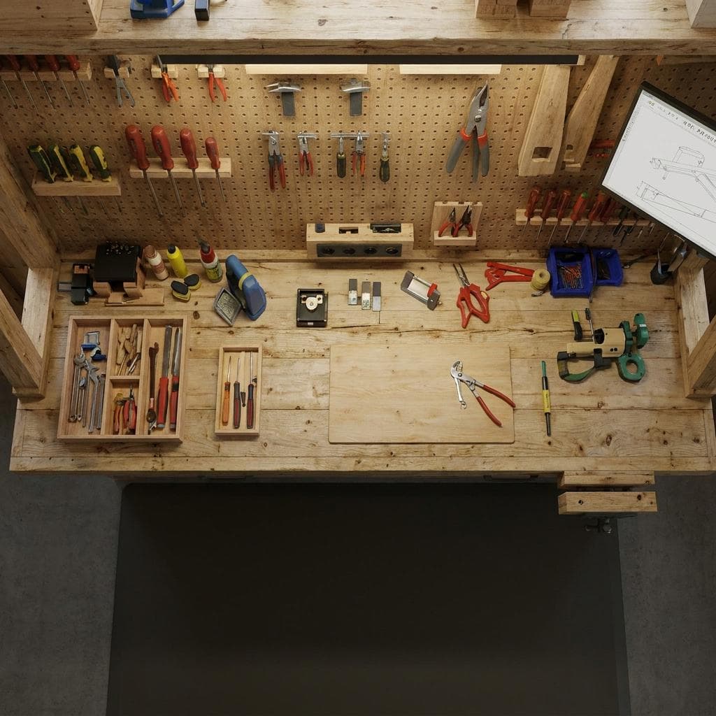 DIY Workbench Plans — Finished build photo