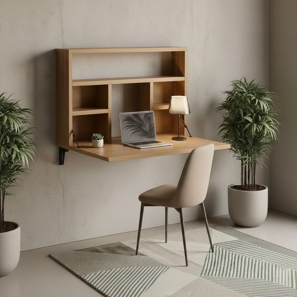 Wall Mounted Folding Desk Plans — Step-by-Step DIY Woodworking Plans PDF Blueprint