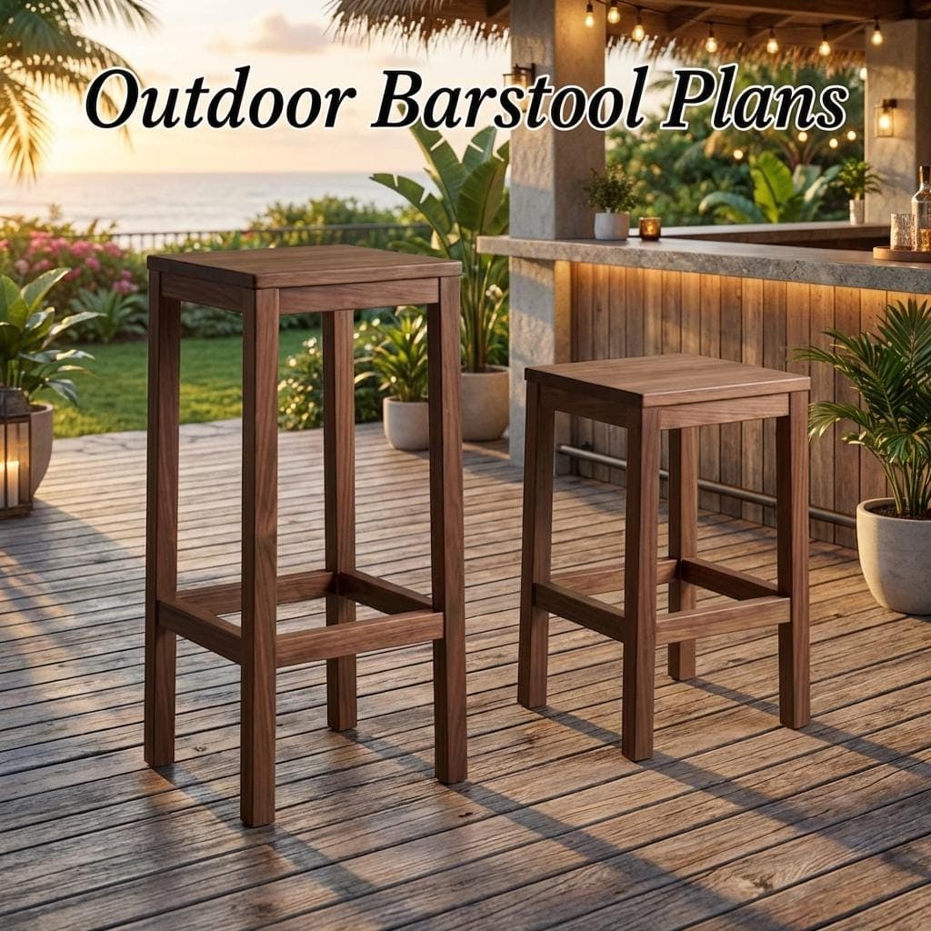 DIY Bar Stool Plans — Step-by-Step DIY Woodworking Plans PDF Blueprint