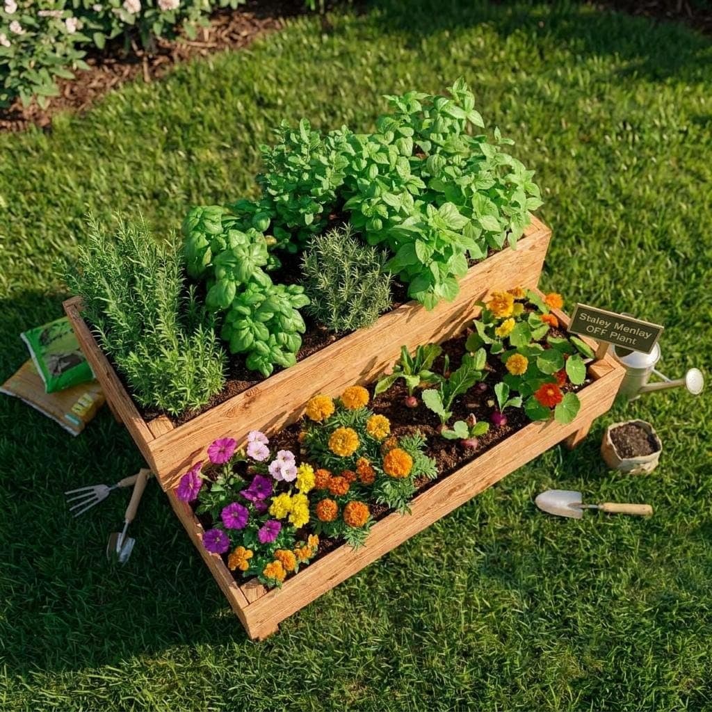 Tiered Planter Box Plans — Material and lumber overview