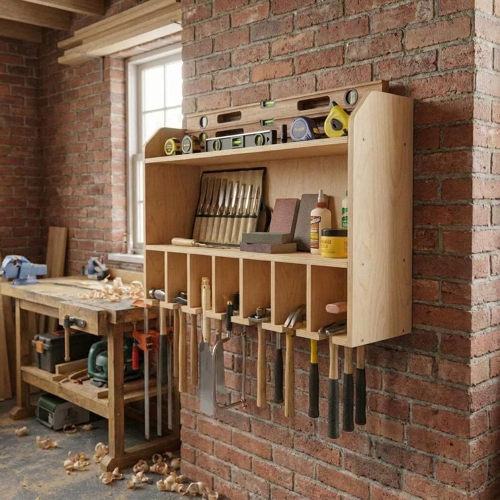 DIY Cordless Drill Storage Plans — Dimension diagram