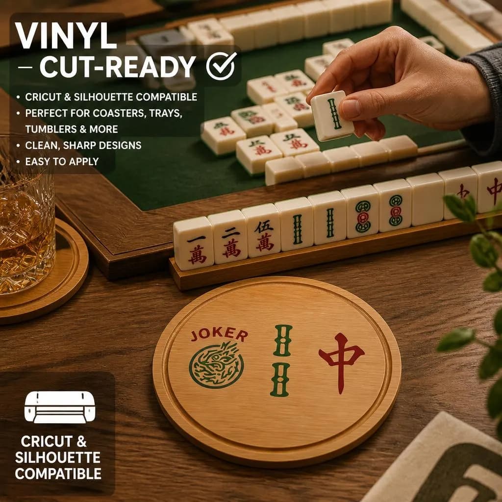 American Mahjong Tile Bundle — 3D exploded assembly view