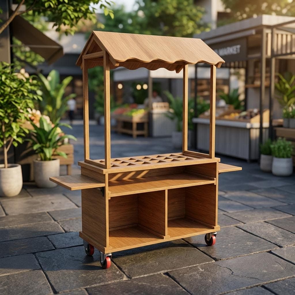 DIY Mobile Food Cart Plans — Material and lumber overview