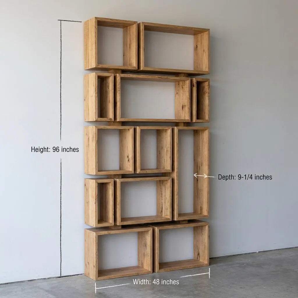 DIY Bookshelf Plans — Step-by-step 3D assembly diagram
