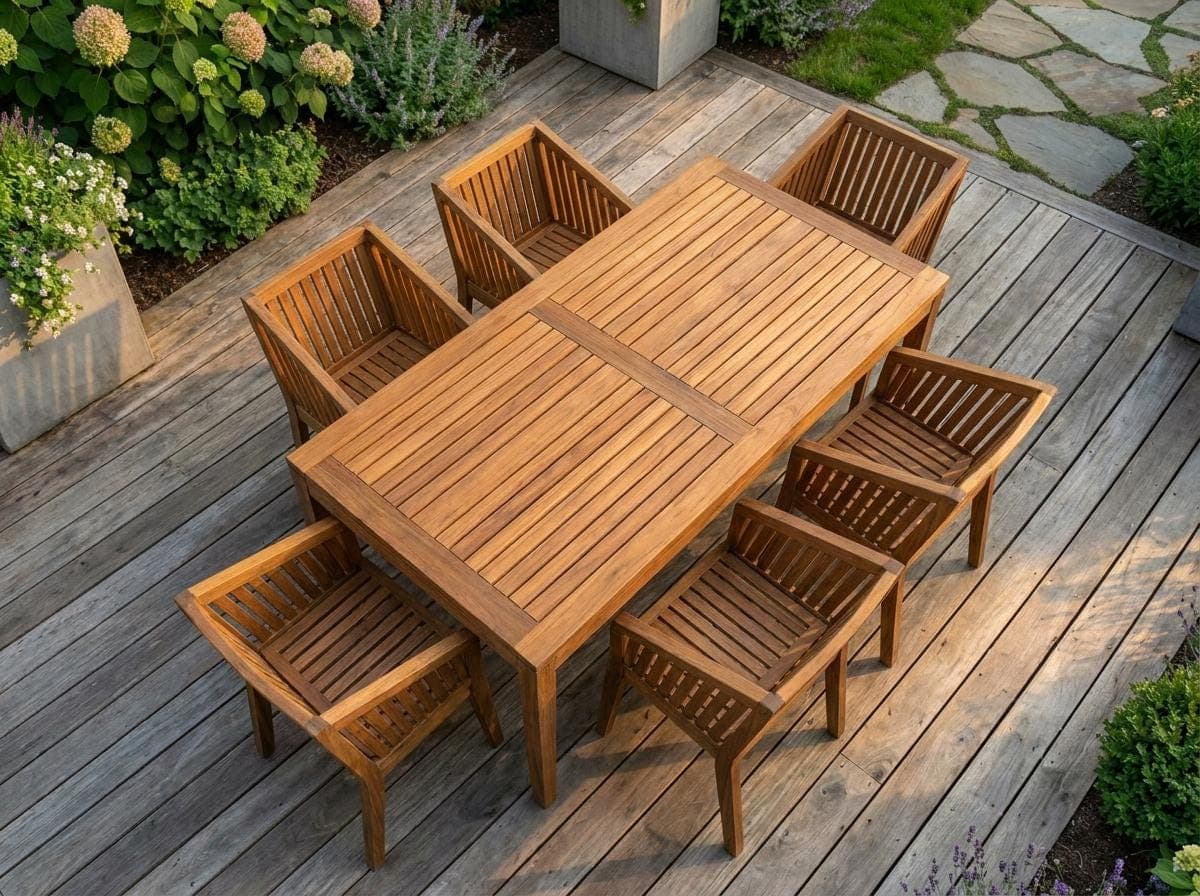 Outdoor Dining Set Plans — Blueprint close-up detail