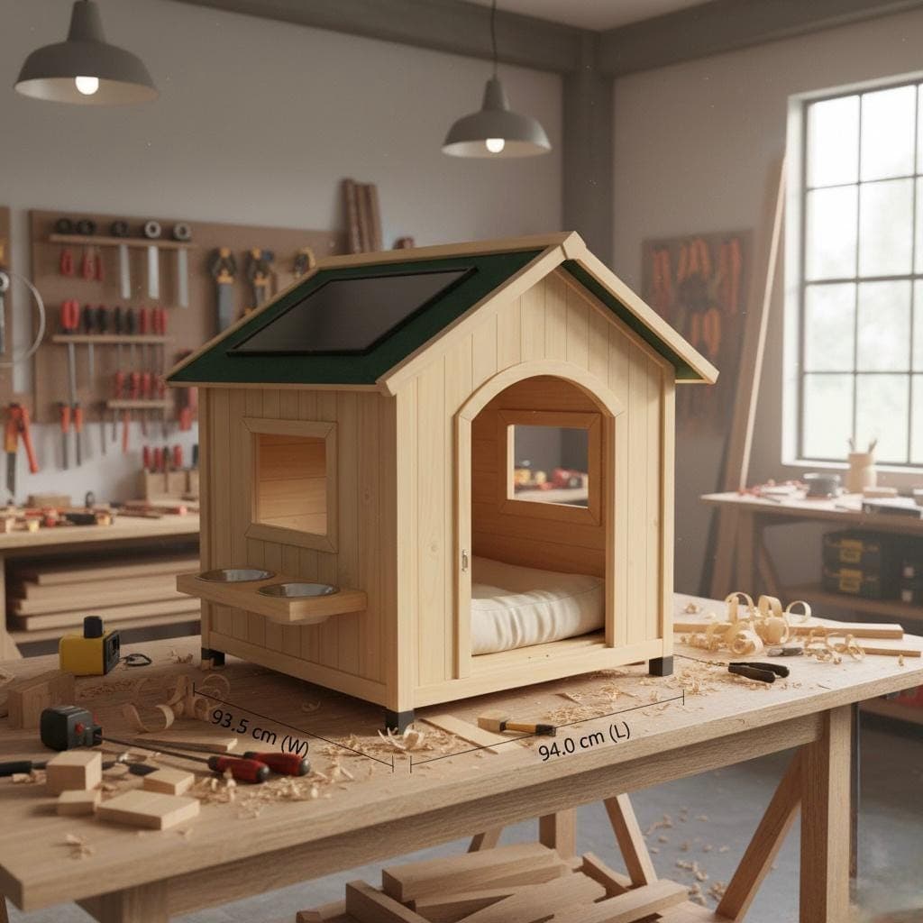 DIY Modern Dog House Plans — Material and lumber overview