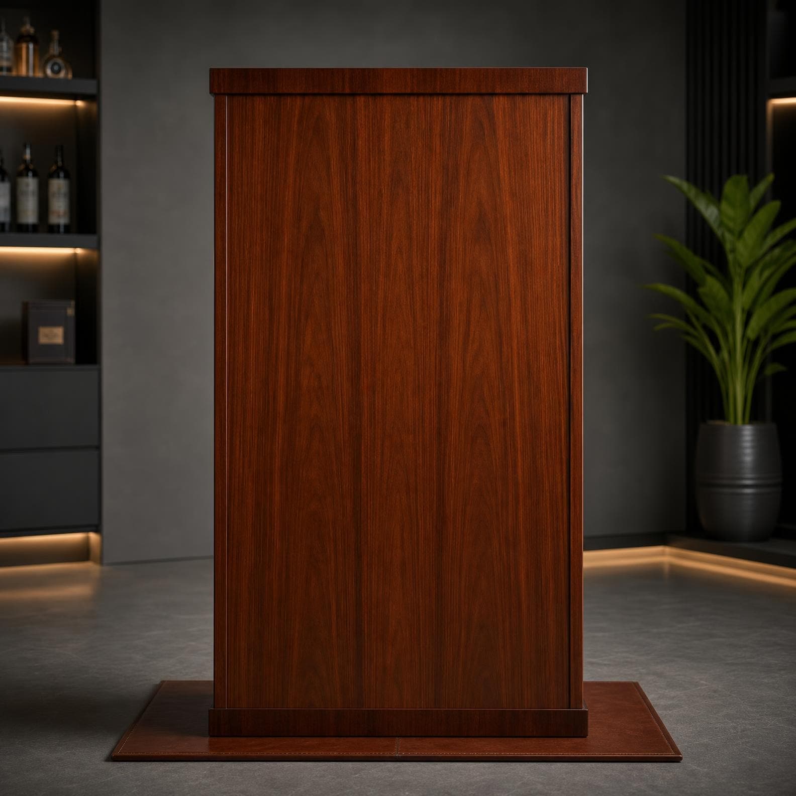 Large Cigar Humidor Cabinet Plan — Blueprint close-up detail