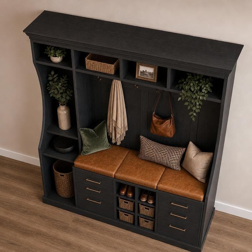 Built-In Cabinets Plans — 3D exploded assembly view