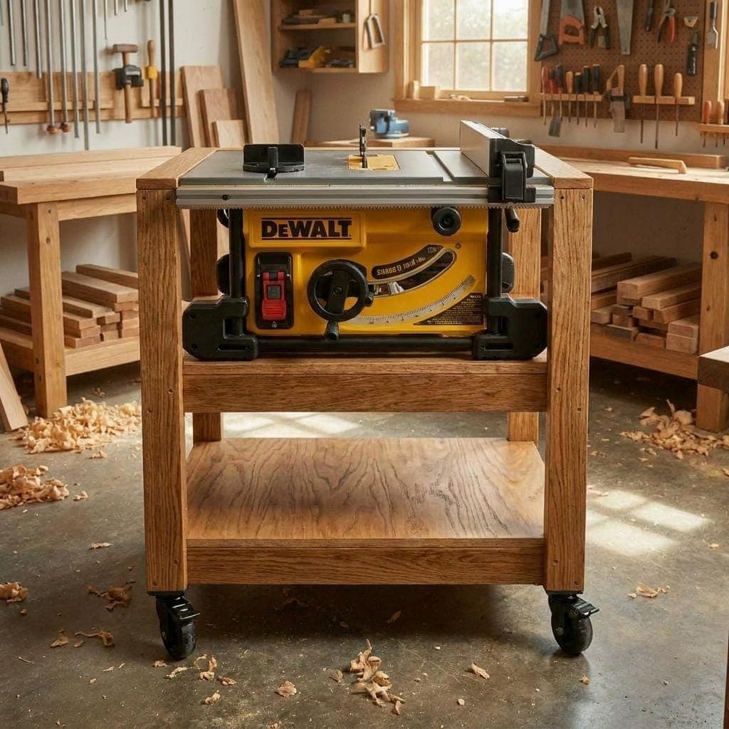 Mobile Miter Saw Station Plans — Blueprint close-up detail
