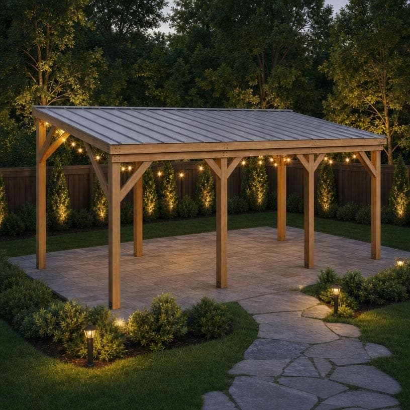 10x24 Gazebo Build Plans — Cut list and material detail