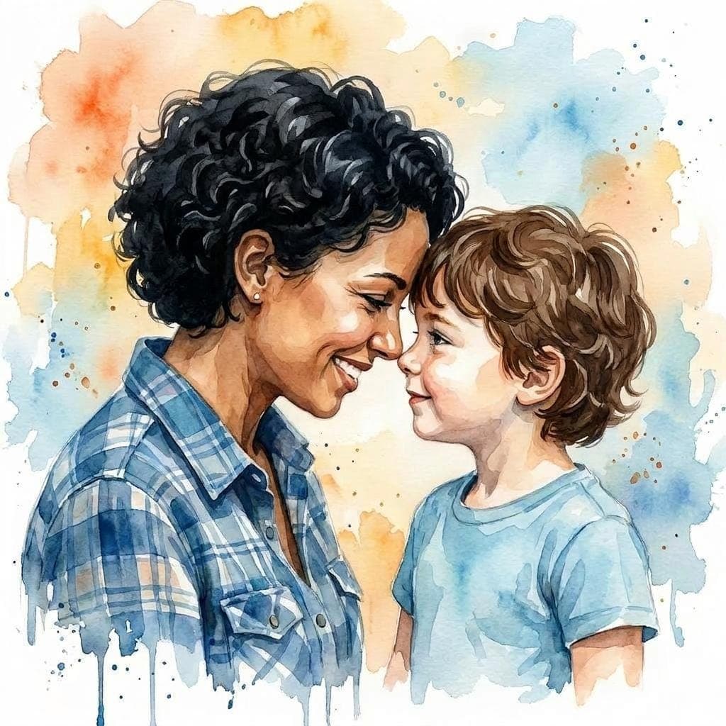 Custom Watercolour Portrait From Photo — 3D exploded assembly view