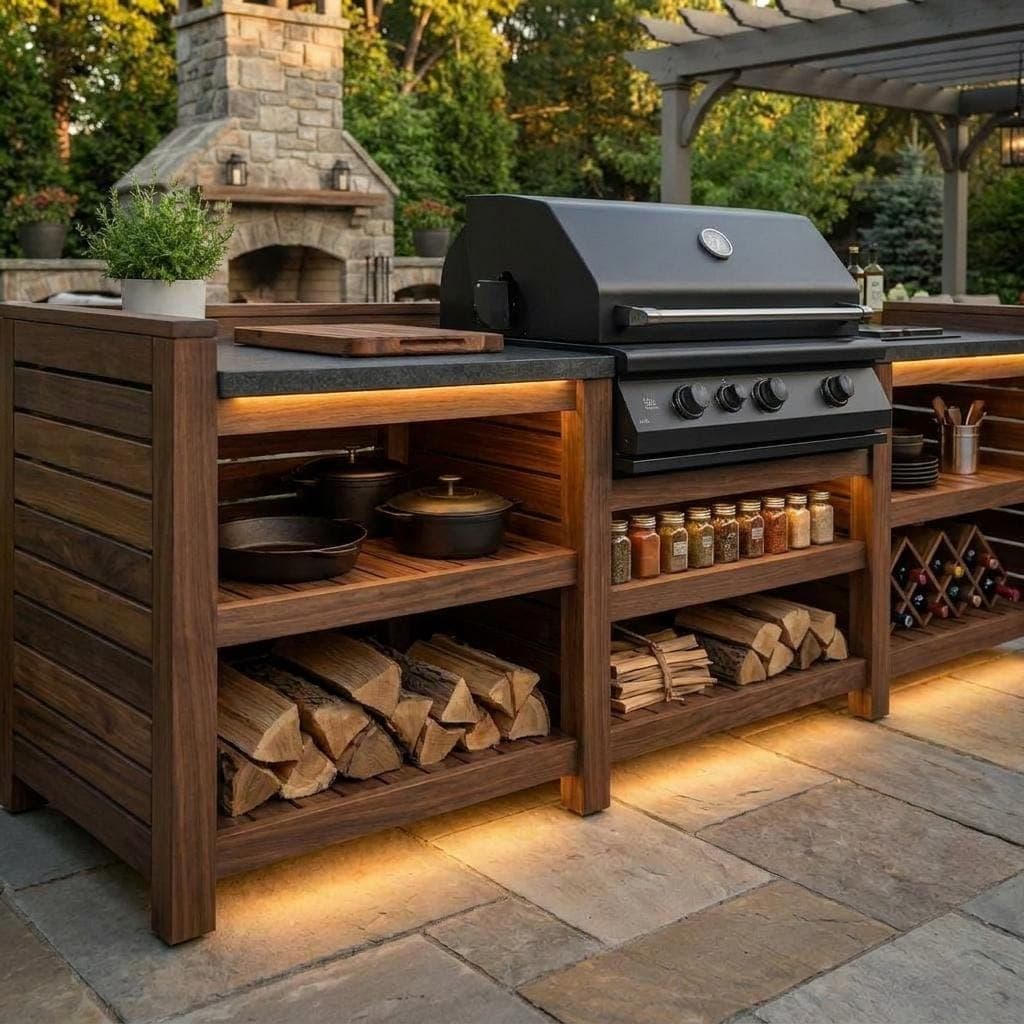 DIY Outdoor Kitchen Plans — Cut list and material detail