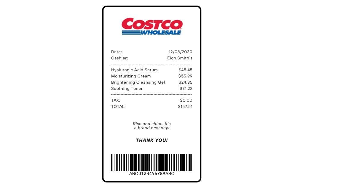 Editable Costco Party Signs — 3D exploded assembly view