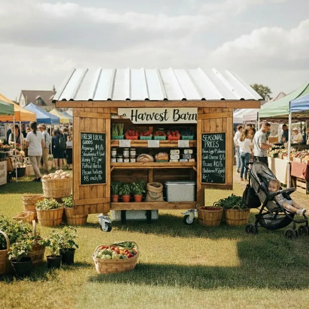 DIY Farmstand Plans — Material and lumber overview