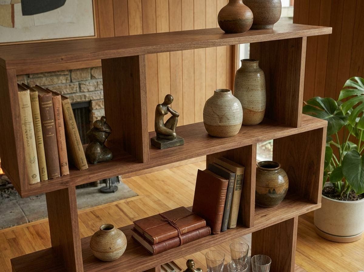 Mid-Century Modern Bookshelf Plans — Dimension diagram