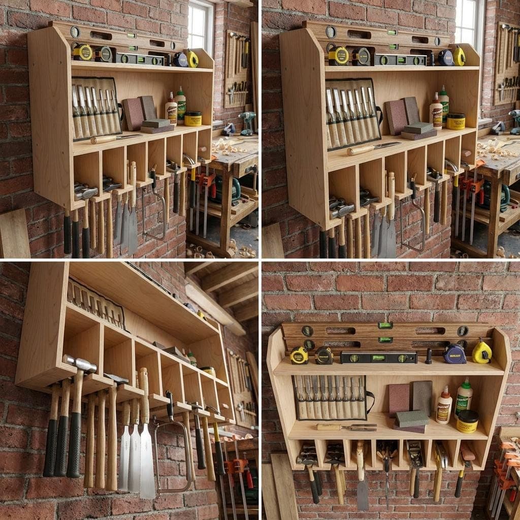 DIY Cordless Drill Storage Plans — Finished build photo