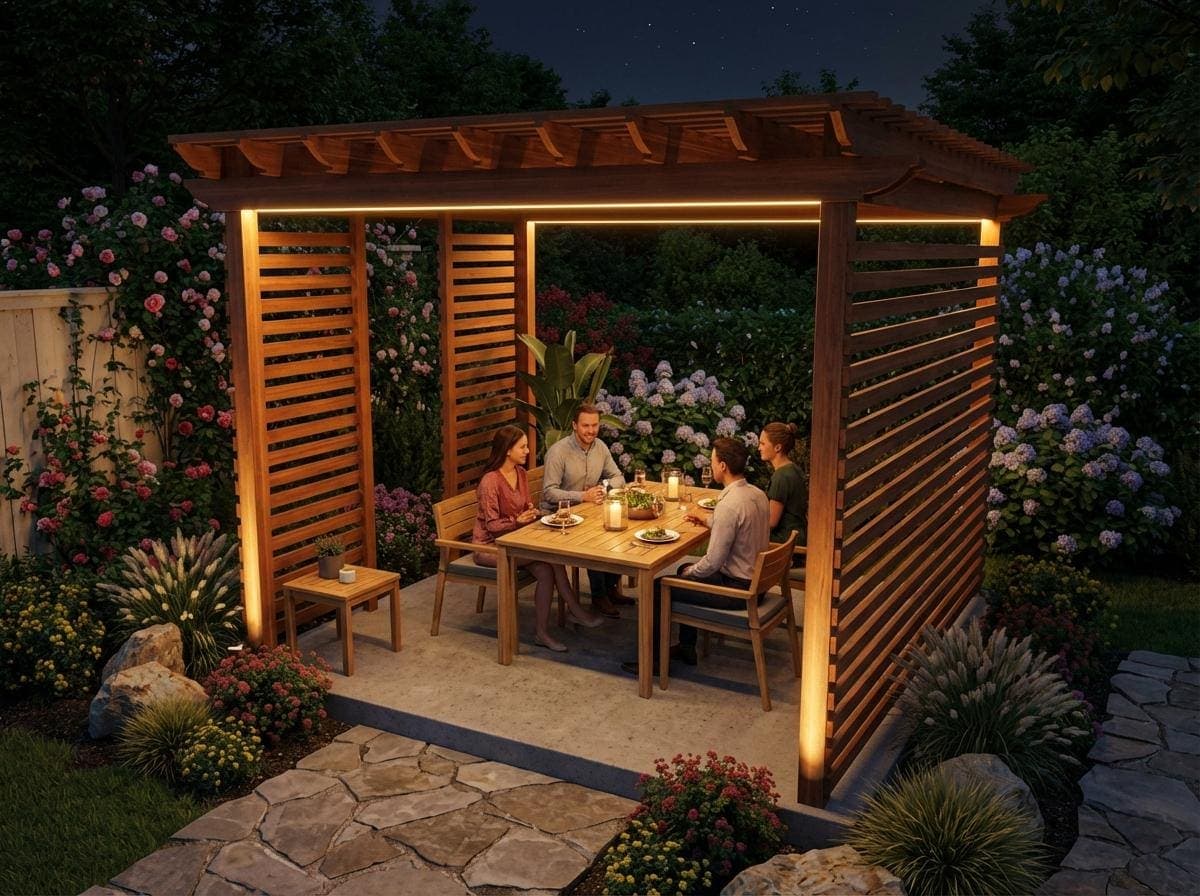 DIY Garden Pergola Plans — Material and lumber overview