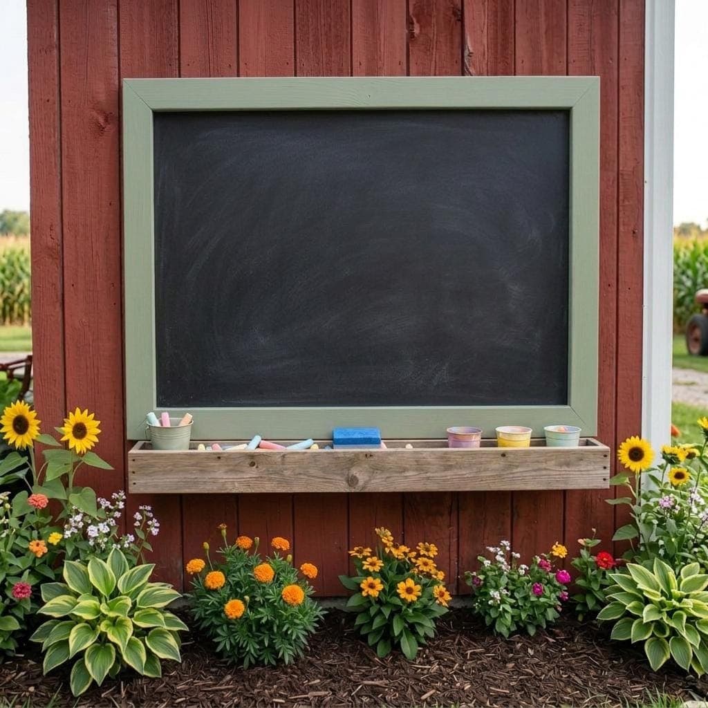 DIY Outdoor Chalkboard Plans — Cut list and material detail