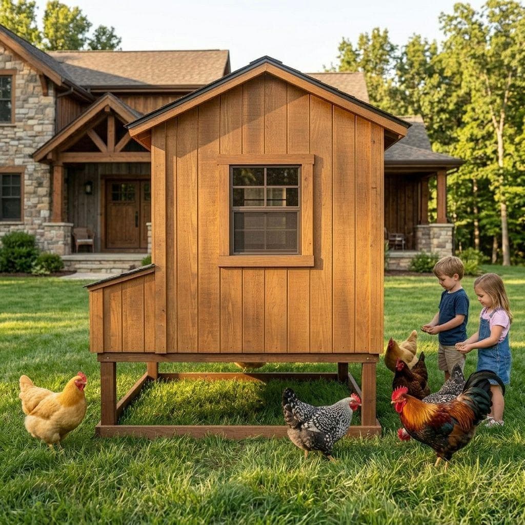 DIY Raised Chicken Coop Plans — Blueprint close-up detail
