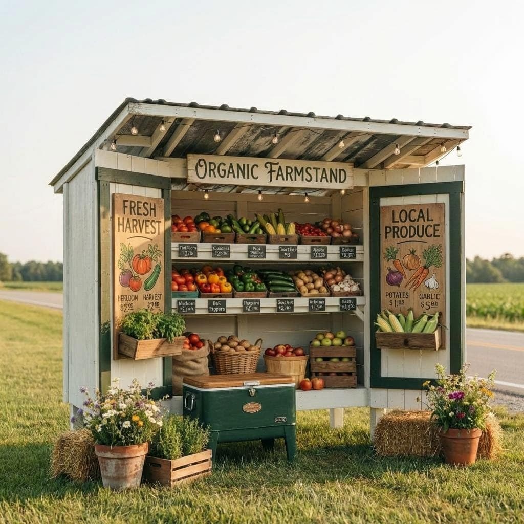 DIY Farmstand Plans PDF — Cut list and material detail