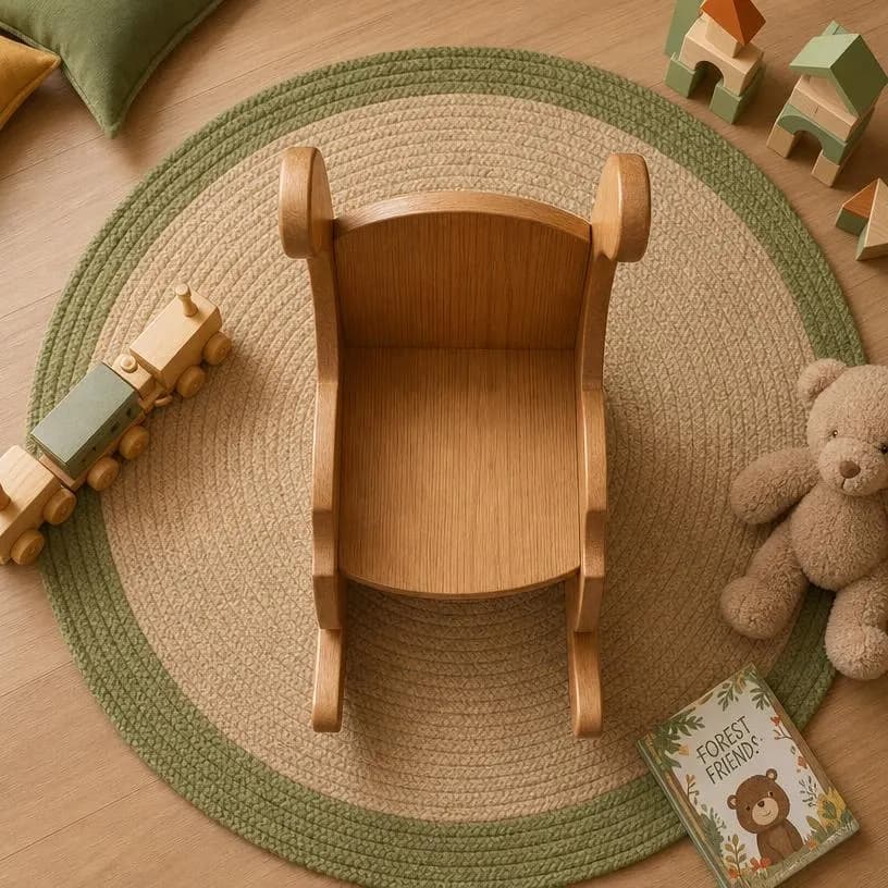 Kids Rocking Chair Plans — Blueprint close-up detail